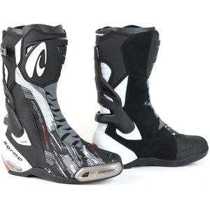 Bottes de moto Forma Phantom Flow noires et blanches