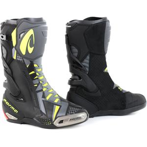 Bottes de moto Forma Phantom noir-gris-jaune fluo
