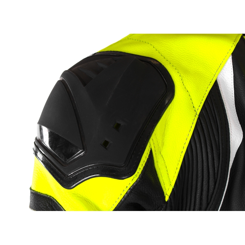 Combinaison de moto RSA GT2 noir-blanc-jaune fluo soldes