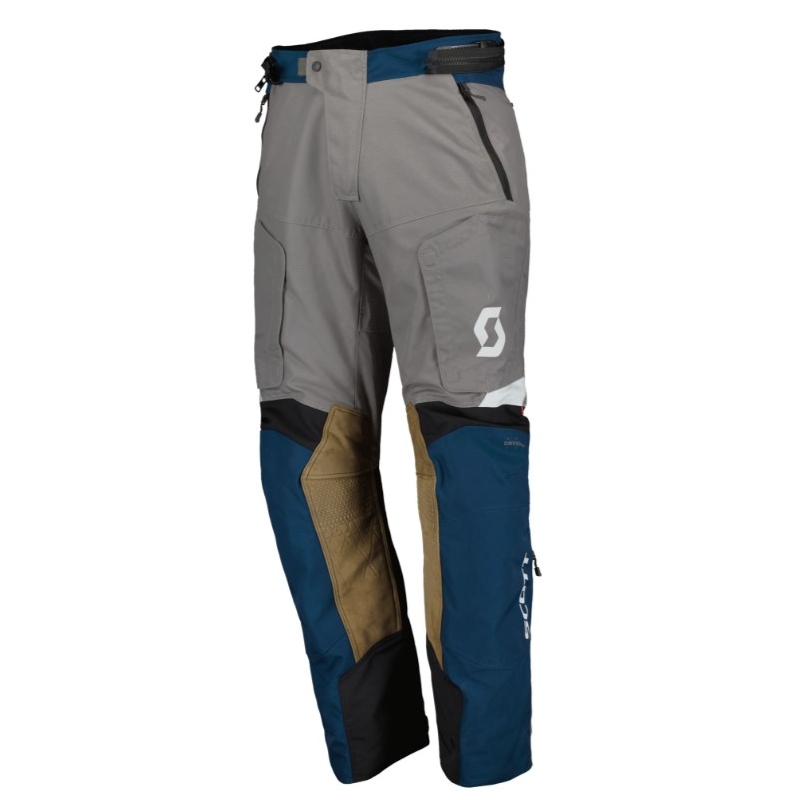 Pantalon de moto SCOTT Dualraid Dryo bleu-gris soldes