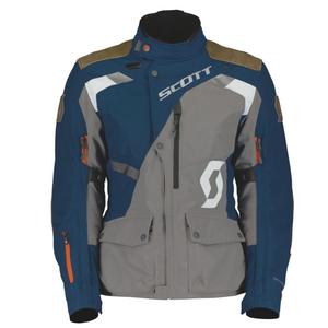 Veste moto femme SCOTT Dualraid Dryo bleu-gris