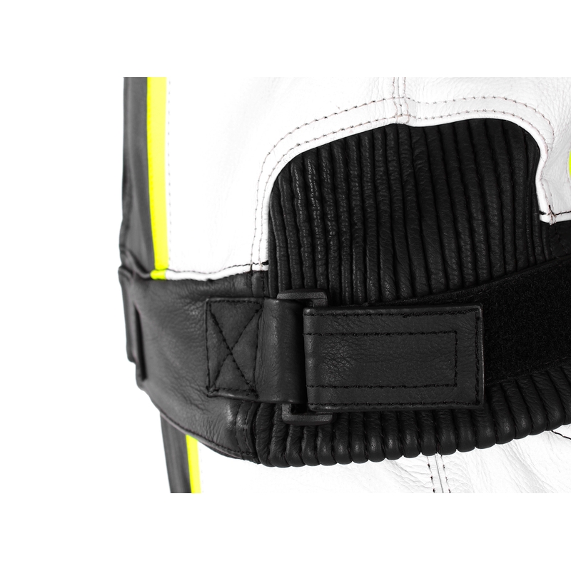 Combinaison moto RSA Imola 2 noir-blanc-jaune fluo soldes