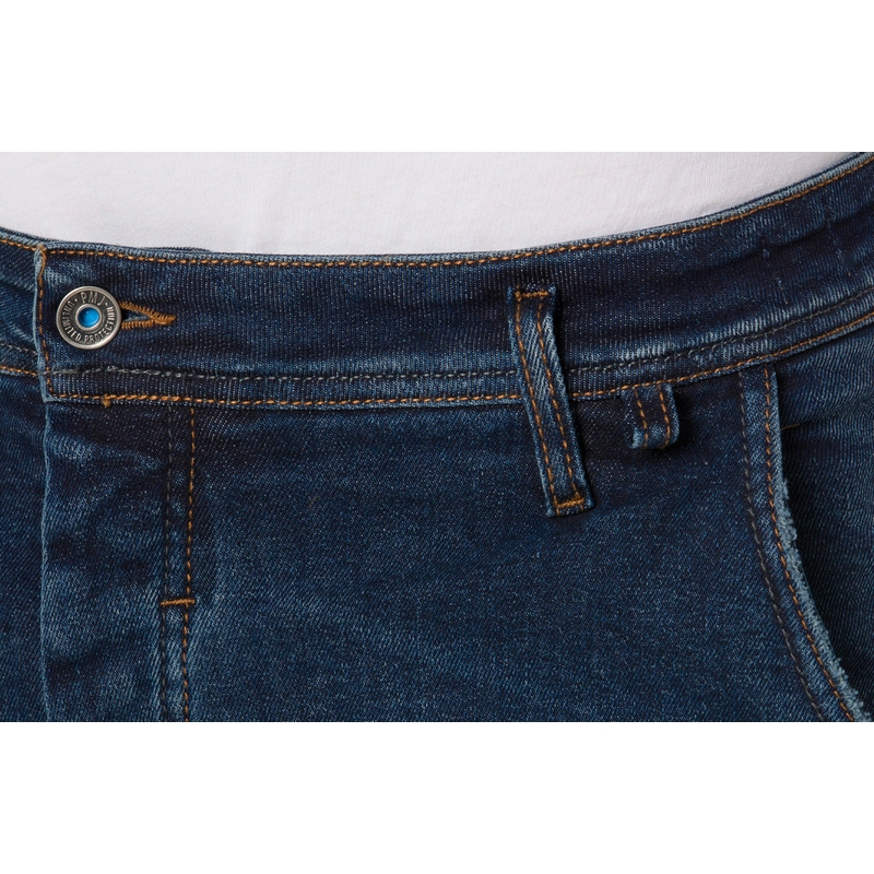Jeans moto PMJ Russel bleu soldes