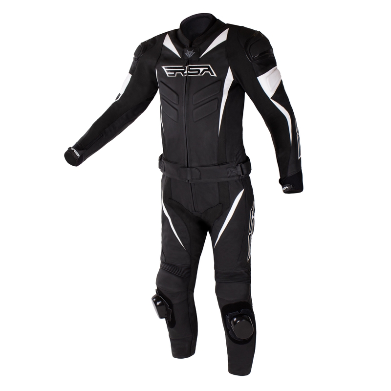 Combinaison de moto RSA GPX 2 noir et blanc soldes