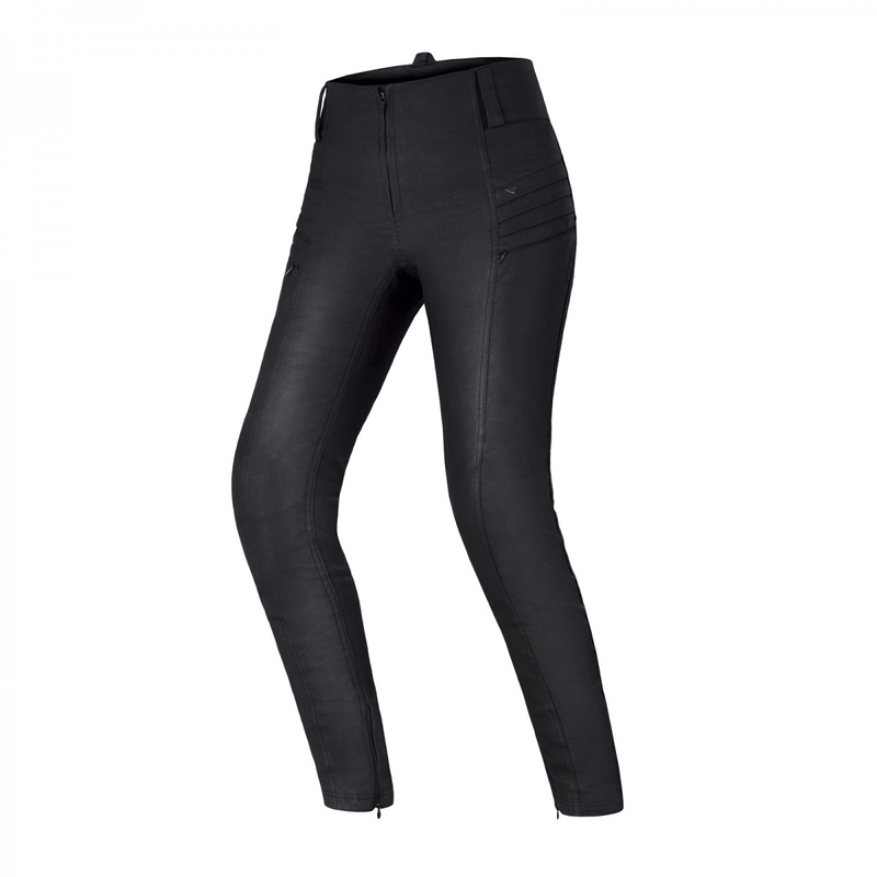Jeans moto Shima Nox 2.0 Wax noir pour femme soldes
