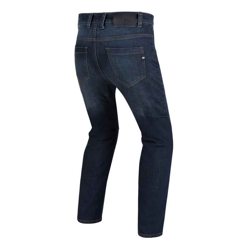 Jean moto PMJ Jackson bleu cropped soldes