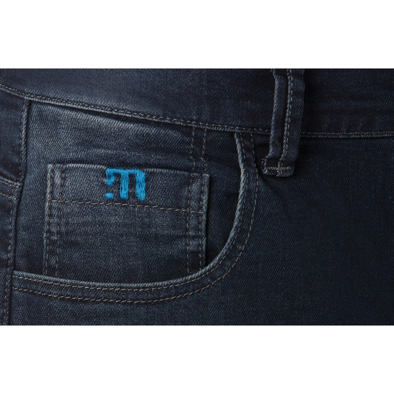 Jean moto PMJ Jackson bleu cropped soldes