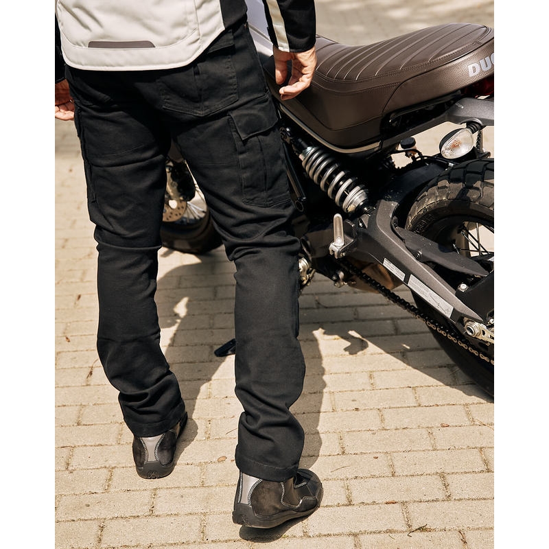 Jeans moto Ozone Shadow II noir soldes