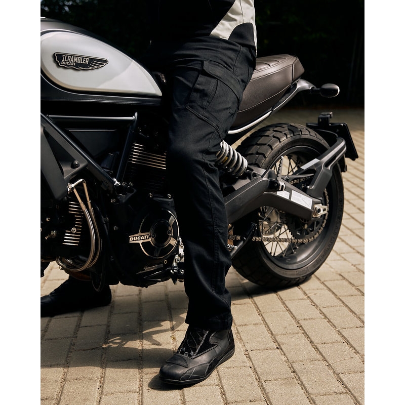 Jeans moto Ozone Shadow II noir soldes