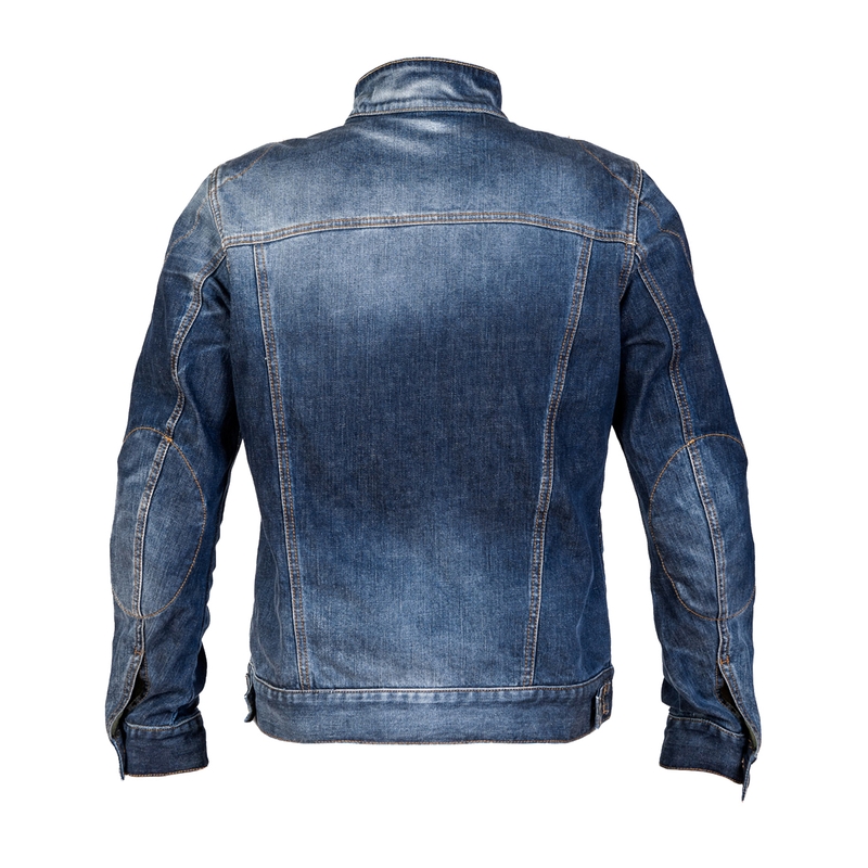 Veste de moto PMJ West bleu soldes