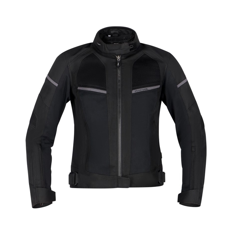 Veste de moto RICHA Airstorm WP Black pour femme soldes