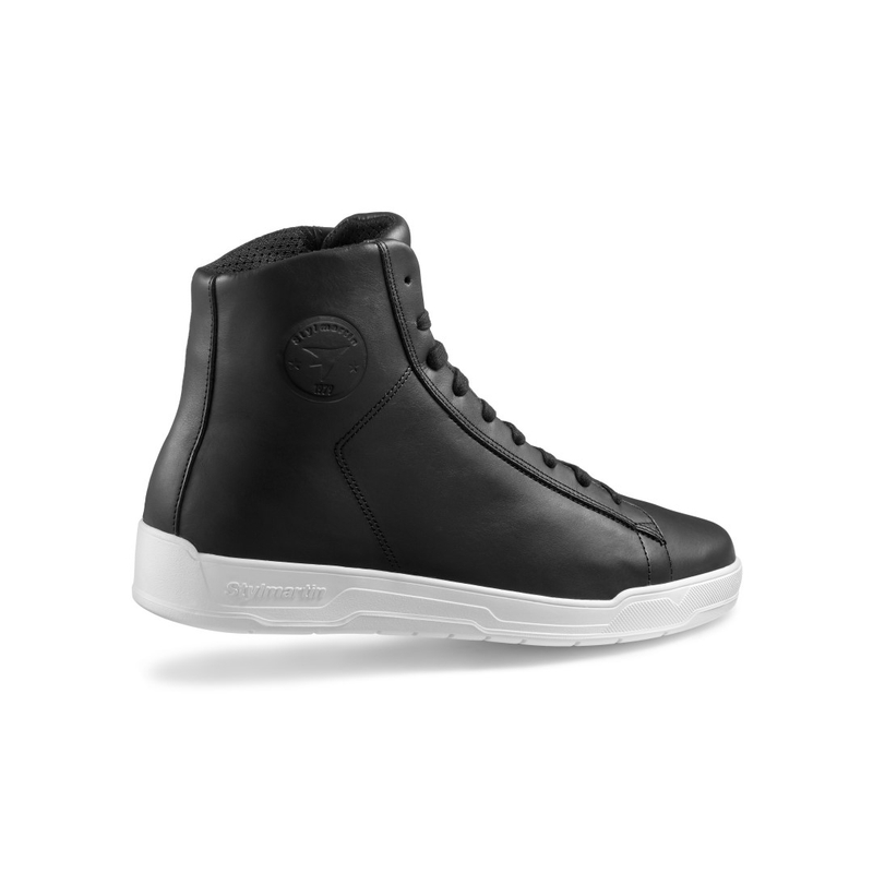 Bottes de moto Stylmartin Core noires et blanches