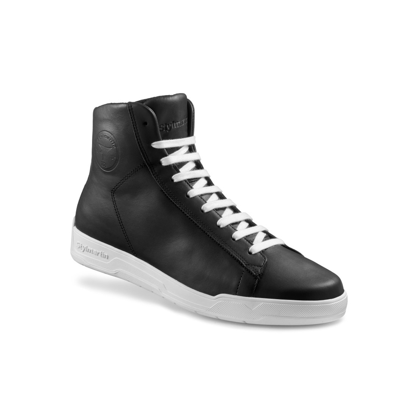 Bottes de moto Stylmartin Core noires et blanches