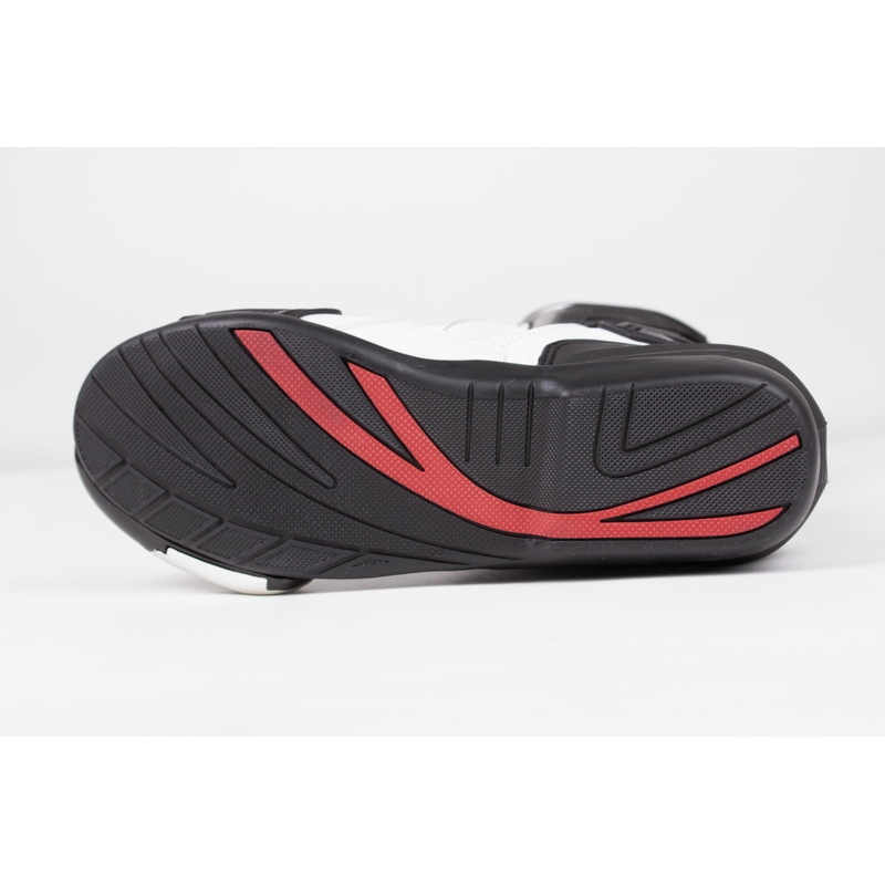 Bottes de moto RSA GP-01 noir et blanc