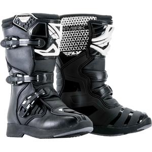 Bottes de moto pour enfants FLY Racing NEW Maverik Youth Black and White