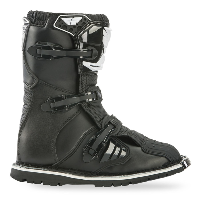 Bottes de moto pour enfants FLY Racing NEW Maverik Youth Black and White