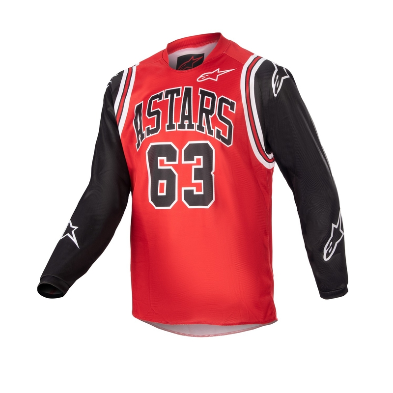 Maillot Motocross Enfants Alpinestars Racer Acumen Limited Edition Rouge, Noir et Blanc