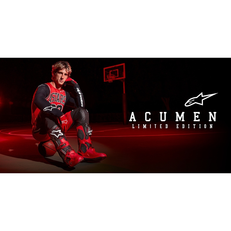 Maillot Motocross Enfants Alpinestars Racer Acumen Limited Edition Rouge, Noir et Blanc
