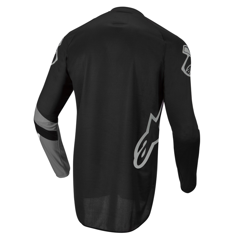 Maillot motocross enfant Alpinestars Racer Graphite noir et gris