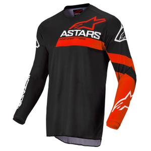 Maillot motocross enfant Alpinestars Racer Chaser noir et rouge