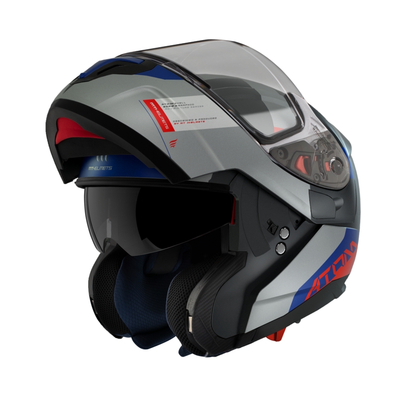 Casque Moto Modulable MT Atom SV Gorex C12 Noir-Gris-Bleu-Rouge Promo soldes