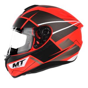 MT Targo Podium D5 casque moto intégral rouge-noir soldes