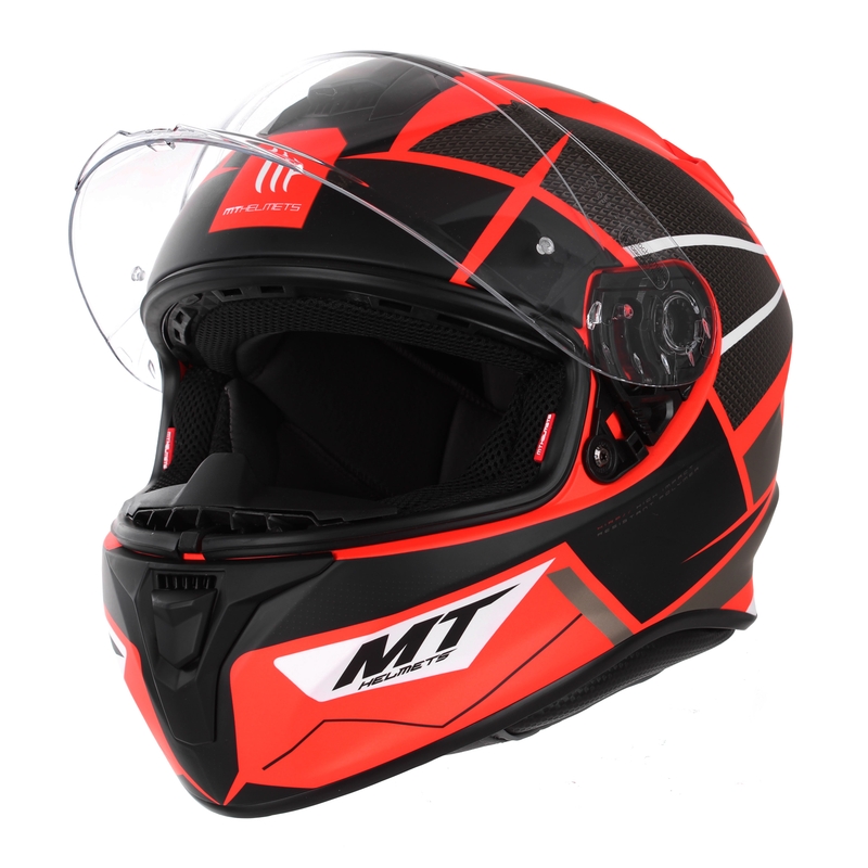 MT Targo Podium D5 casque moto intégral rouge-noir soldes