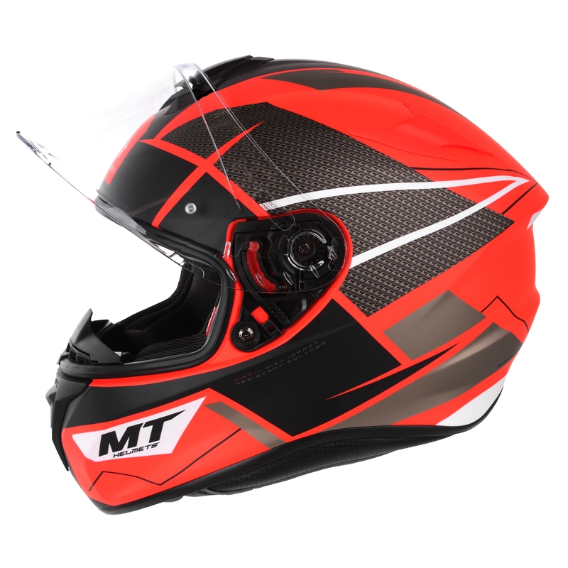 MT Targo Podium D5 casque moto intégral rouge-noir soldes