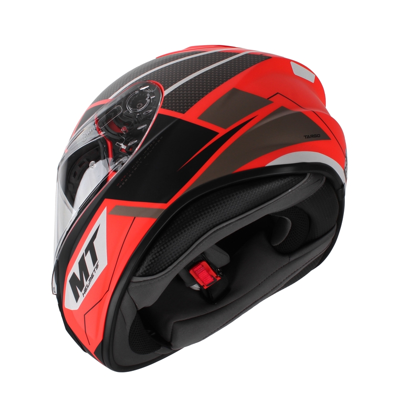 MT Targo Podium D5 casque moto intégral rouge-noir soldes