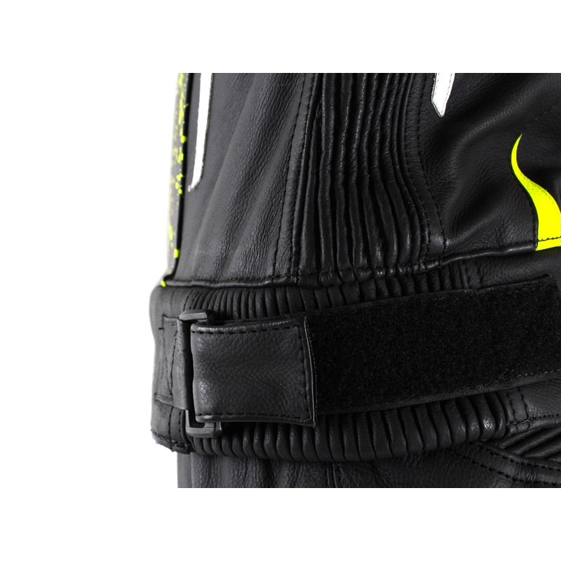Combinaison de moto RSA GT2 noir-blanc-jaune fluo soldes