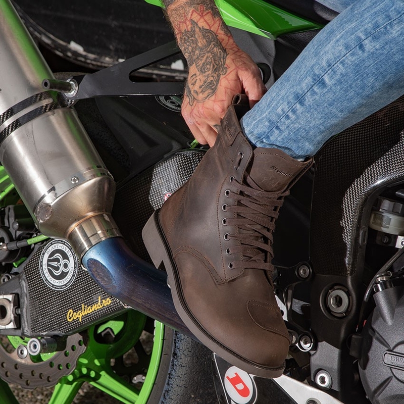 Bottes de moto Stylmartin District marron