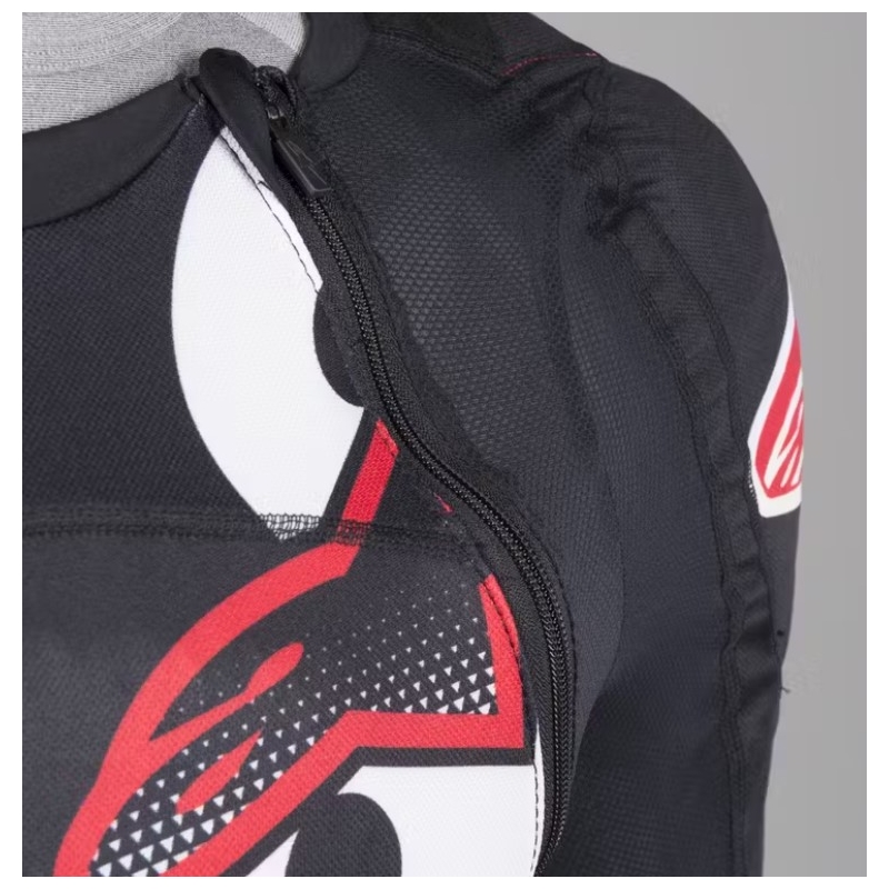 Alpinestar Sequence Protection Protège-corps noir, blanc et rouge