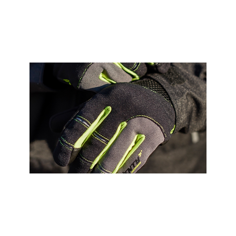 Gants moto SEVENTY DEGREES SD-C48 noir-jaune fluo
