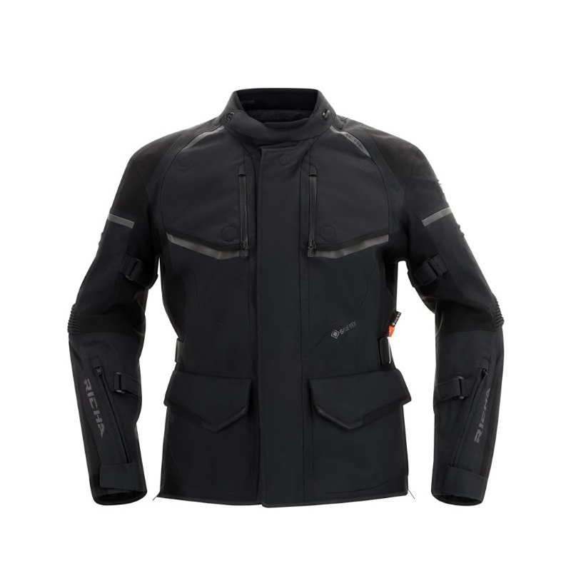 Veste moto RICHA Atlantic 2 Gore-Tex noir soldes