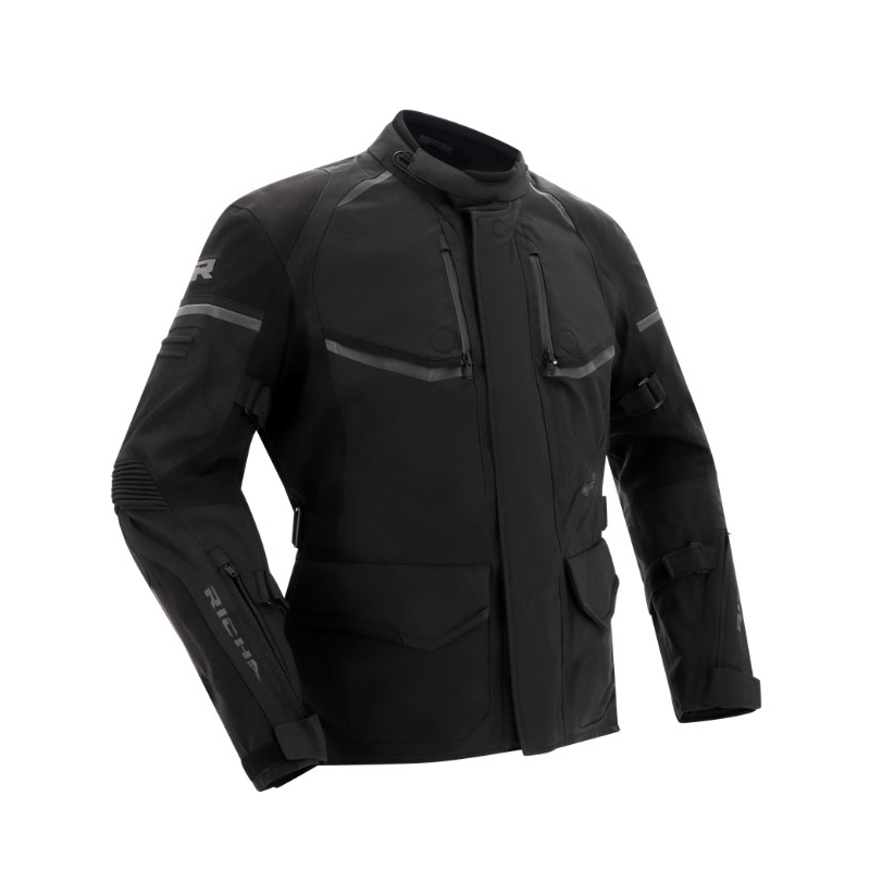 Veste moto RICHA Atlantic 2 Gore-Tex noir soldes