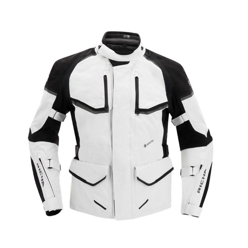 Veste moto RICHA Atlantic 2 Gore-Tex noir-gris soldes