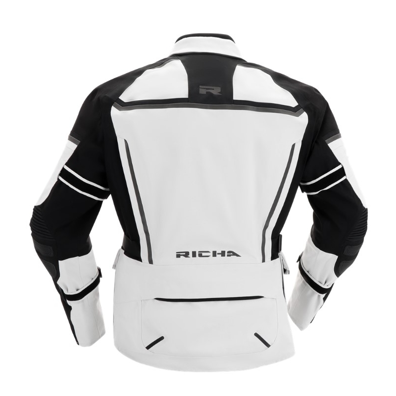 Veste moto RICHA Atlantic 2 Gore-Tex noir-gris soldes