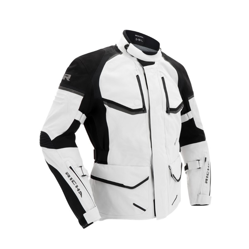 Veste moto RICHA Atlantic 2 Gore-Tex noir-gris soldes
