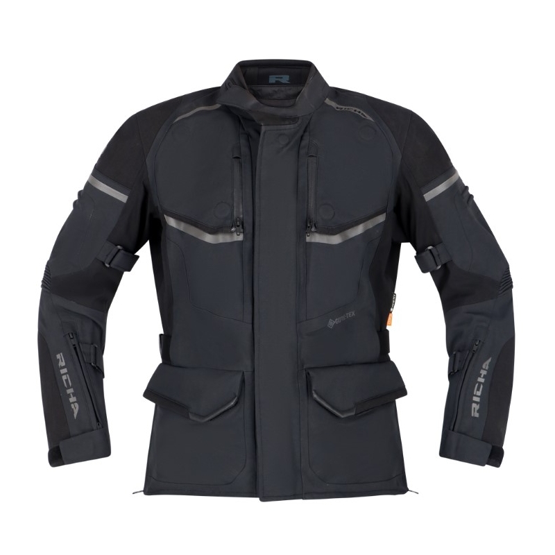 Veste de moto RICHA Atlantic 2 Gore-Tex noir pour femme soldes