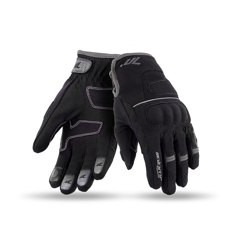 Gants moto SEVENTY DEGREES SD-C43 noir-gris