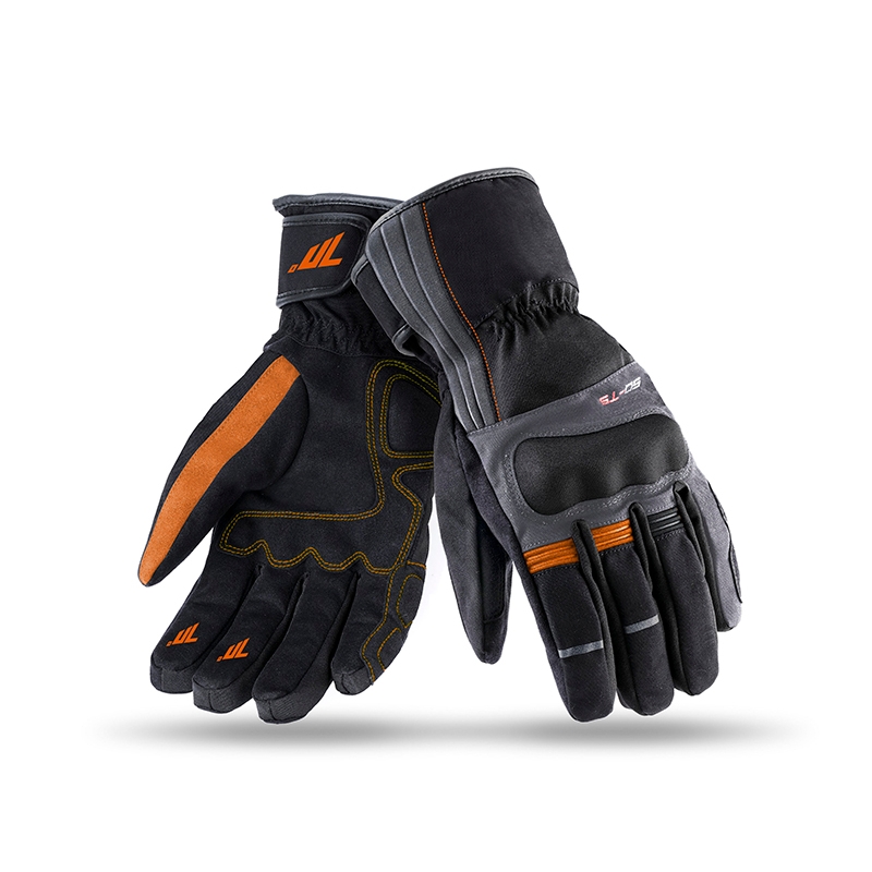 Gants moto SEVENTY DEGREES SD-T5 noir-gris-orange