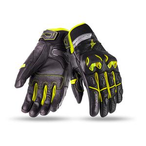 Gants moto SEVENTY DEGREES SD-N32 noir-jaune fluo
