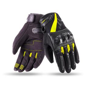 Gants moto SEVENTY DEGREES SD-N14 noir-jaune fluo