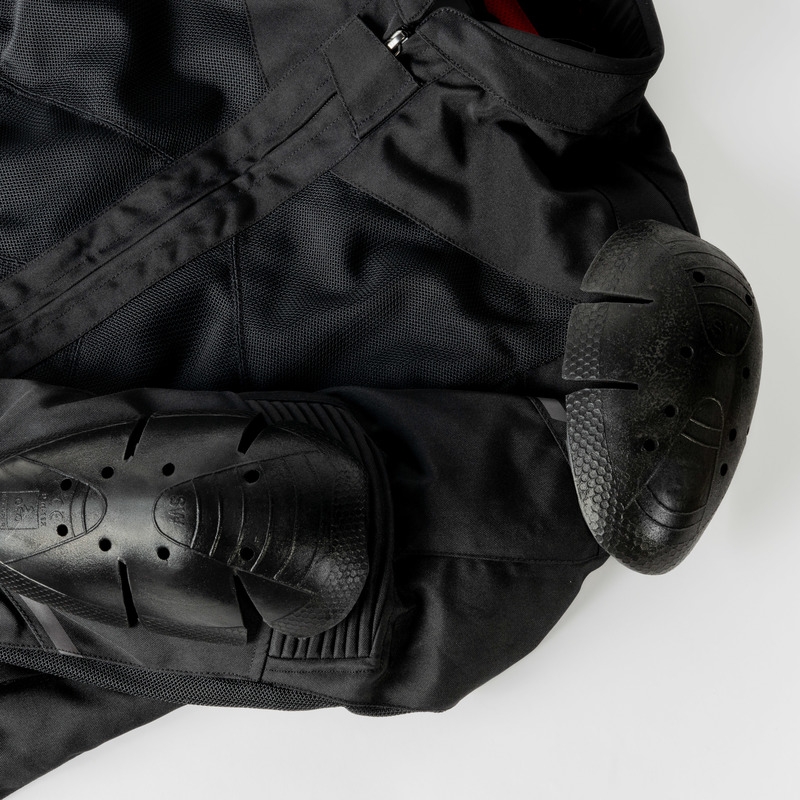 Veste moto Ozone Jet II noir-jaune fluo soldes