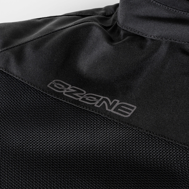 Veste moto Ozone Jet II noir-jaune fluo soldes