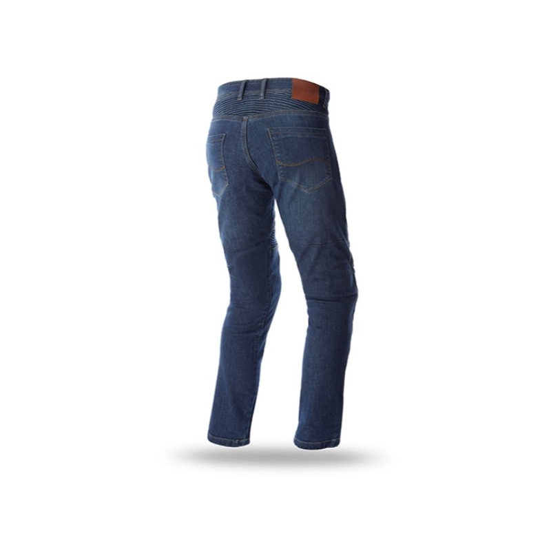 Jeans moto SEVENTY DEGREES SD-PJ6 bleu