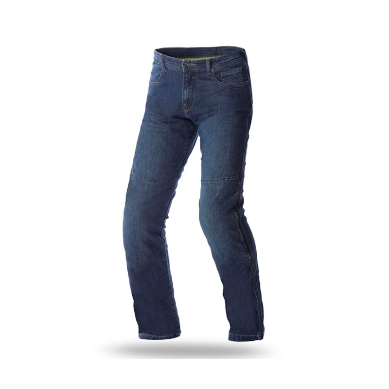Jeans moto SEVENTY DEGREES SD-PJ2 bleu