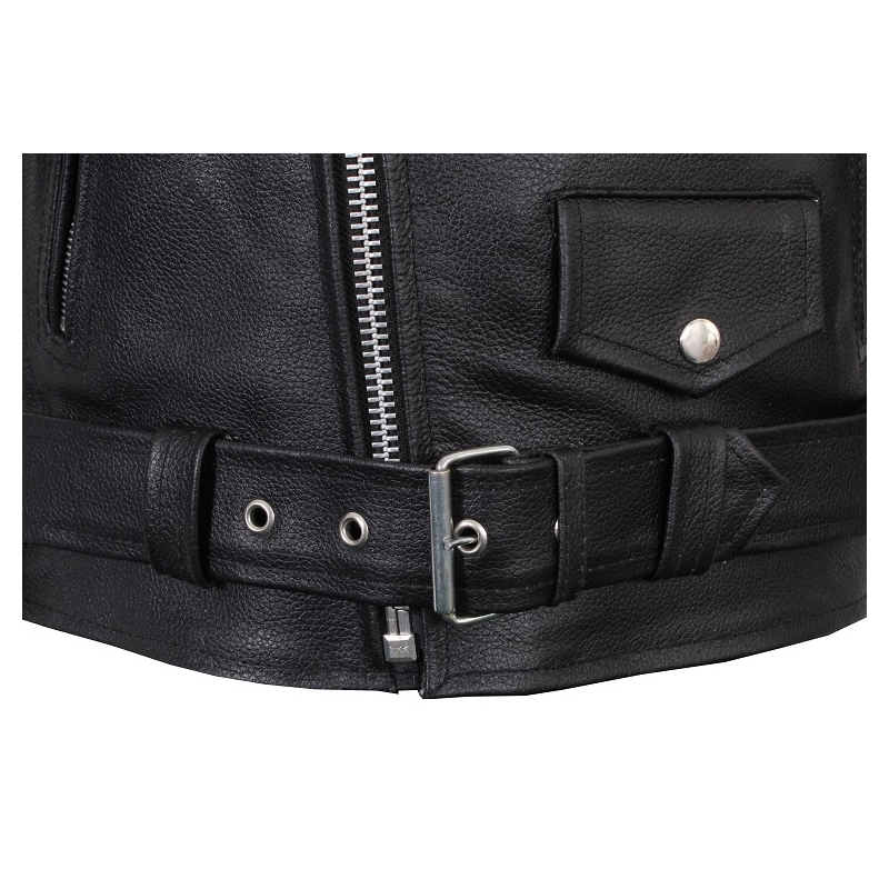 RSA Chopper cuir noir curvy