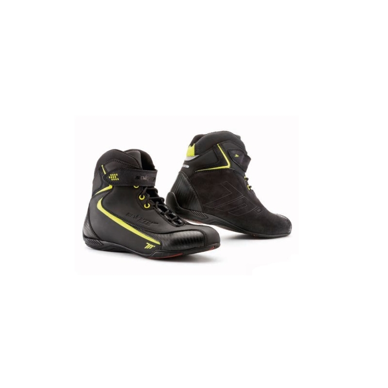 Boty na motorku SEVENTY DEGREES SD-BC6 černo-fluo žluté