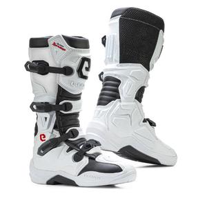 Bottes moto Eleveit X PRIVILEGE blanc-noir